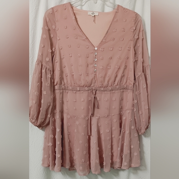 entro Tops - NWOT Entro by Anthropology Dress Women’s  V-Neck Button Detail Size S